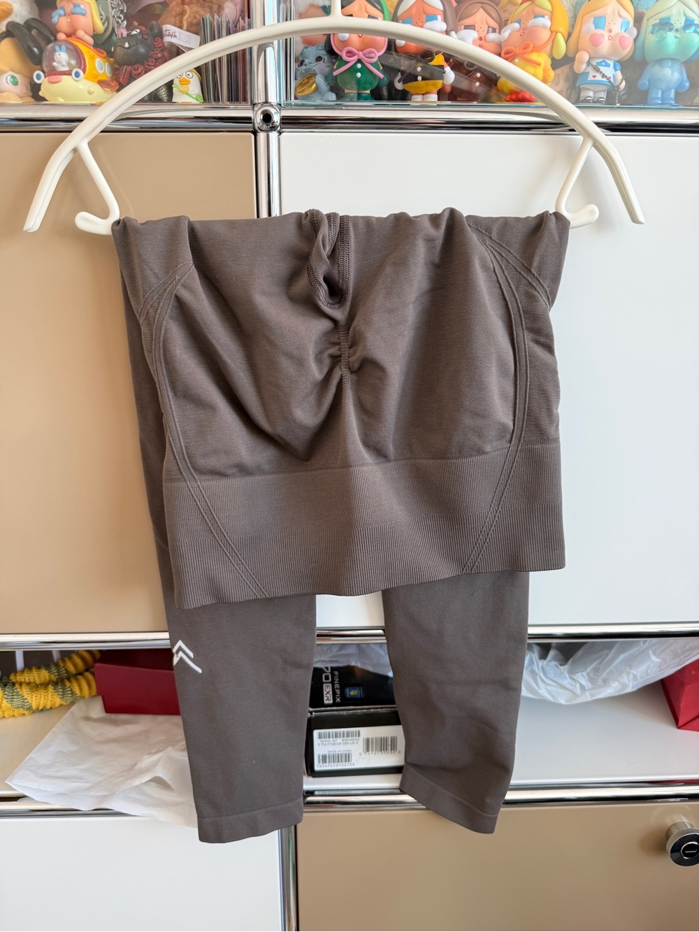 Oner Active Brown Ruched High-Waist Skinny Legging